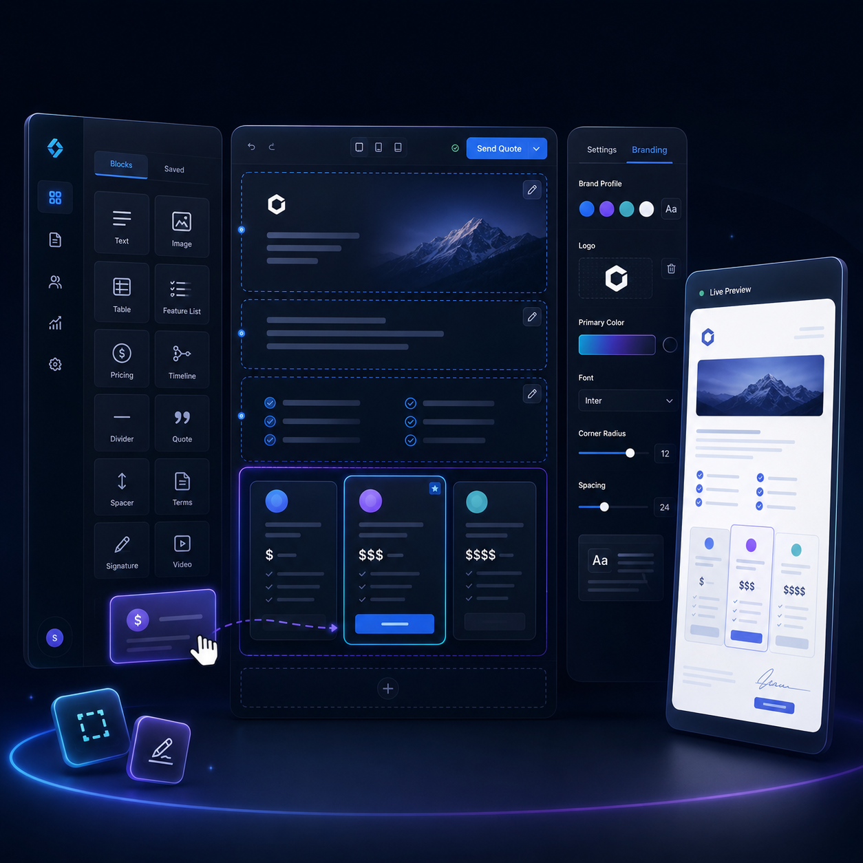 Quote builder